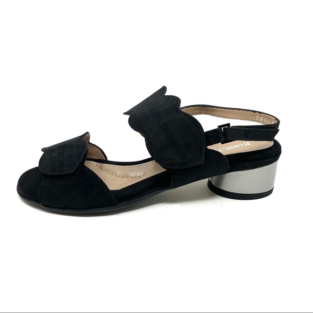 Beautifeel Elsie Black Suede Sandals